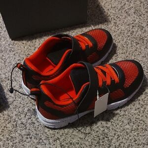 Kids Black and Red Athletic Shoes